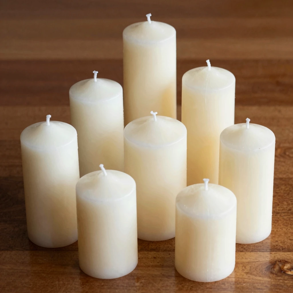 Classic pillar candles collection